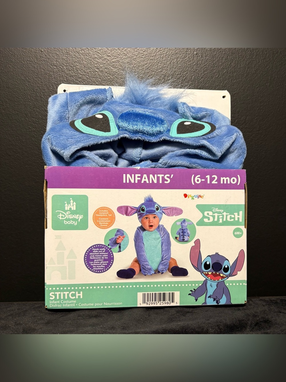 NEW Disney's Lilo & Stitch Halloween Costume Infant Size 6-12M by Disguise